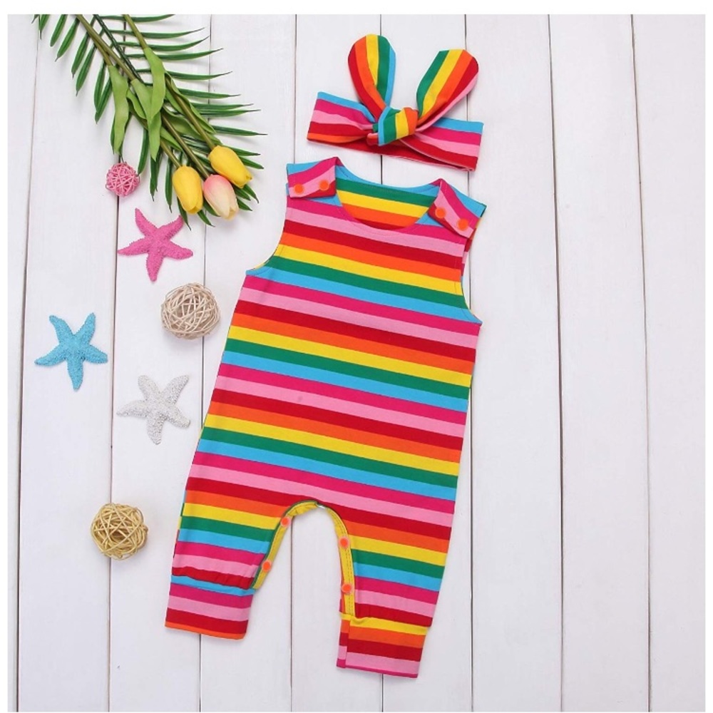12-18 month rainbow romper!